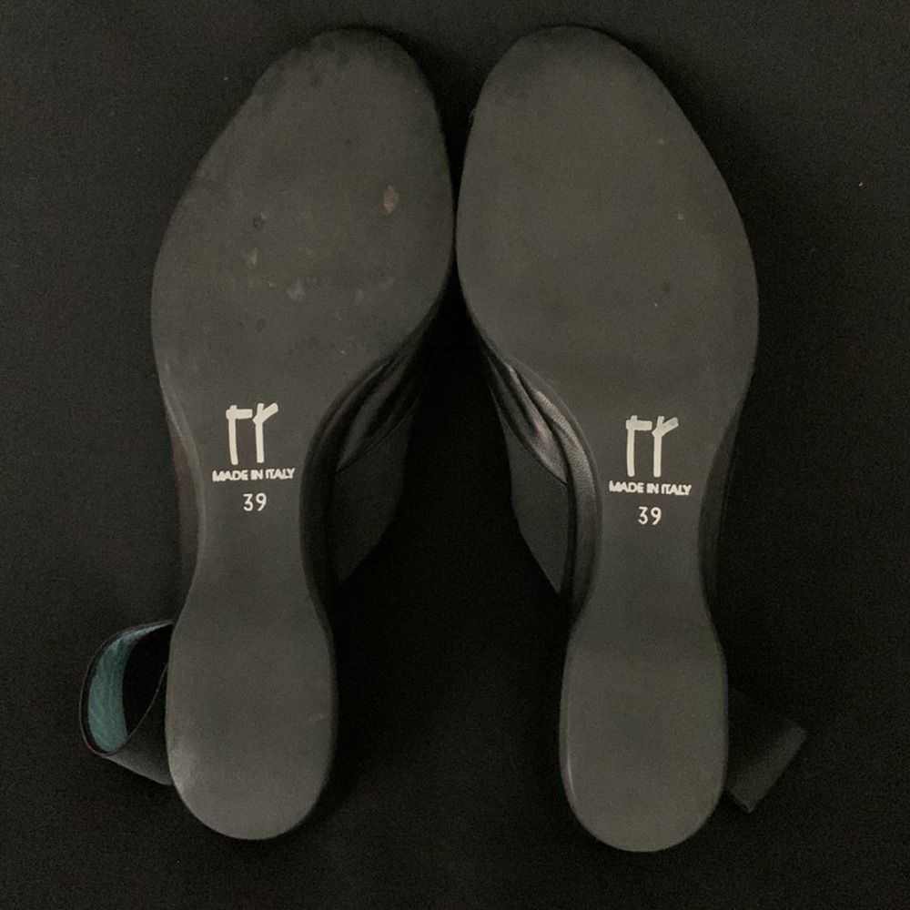 thierry rabotin Leather Elastic Fabric Wedges - Picture 8 of 8